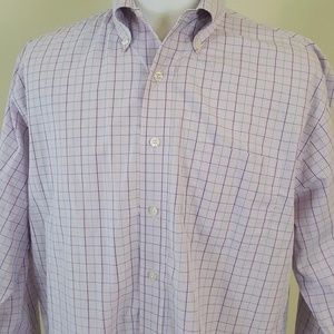 Brooks Brothers Non Iron Purple Dress Shirt Large